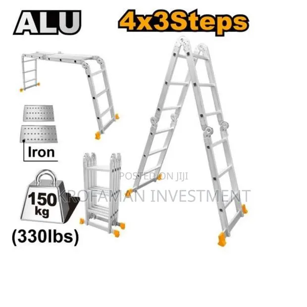 Ingco HLAD04431 Aluminum Multi-Purpose Folding Ladder · Photo 1