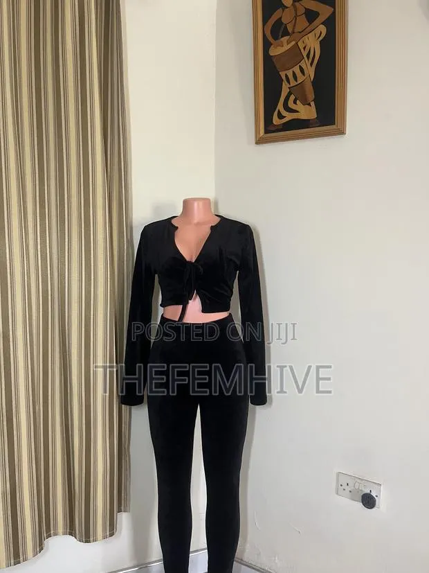 Black Shein Two Piece Set Thrift · Photo 1