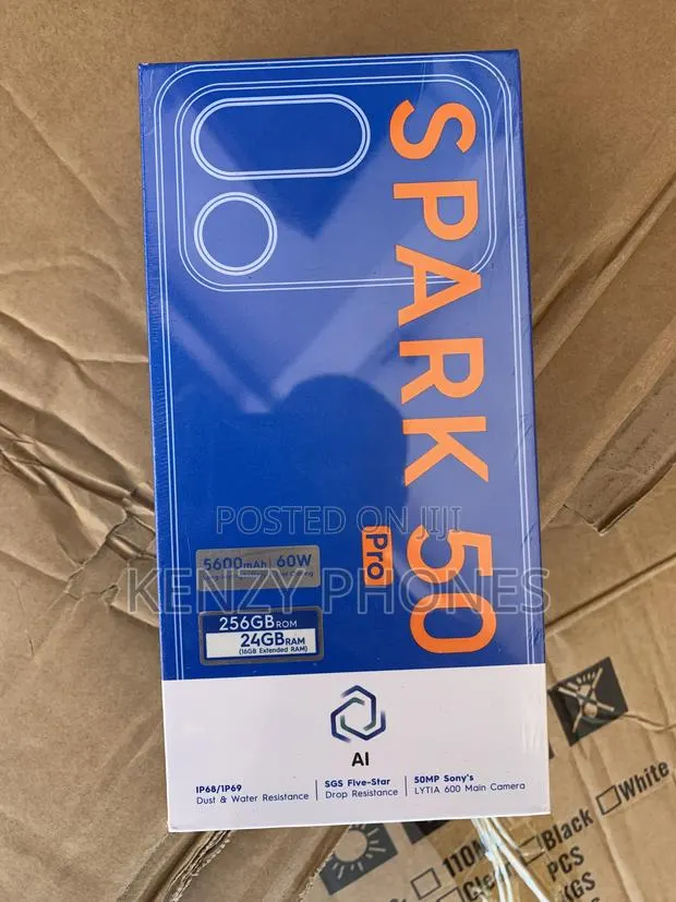 New Tecno Spark 50 Pro 256 GB Black · Photo 1