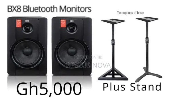Bx8 Bluetooth Studio Monitors Plus Free Stand