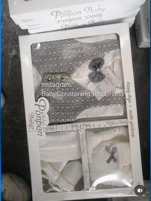 Silver and White Turkey Imported Baby Christening Suit Set · Photo 1