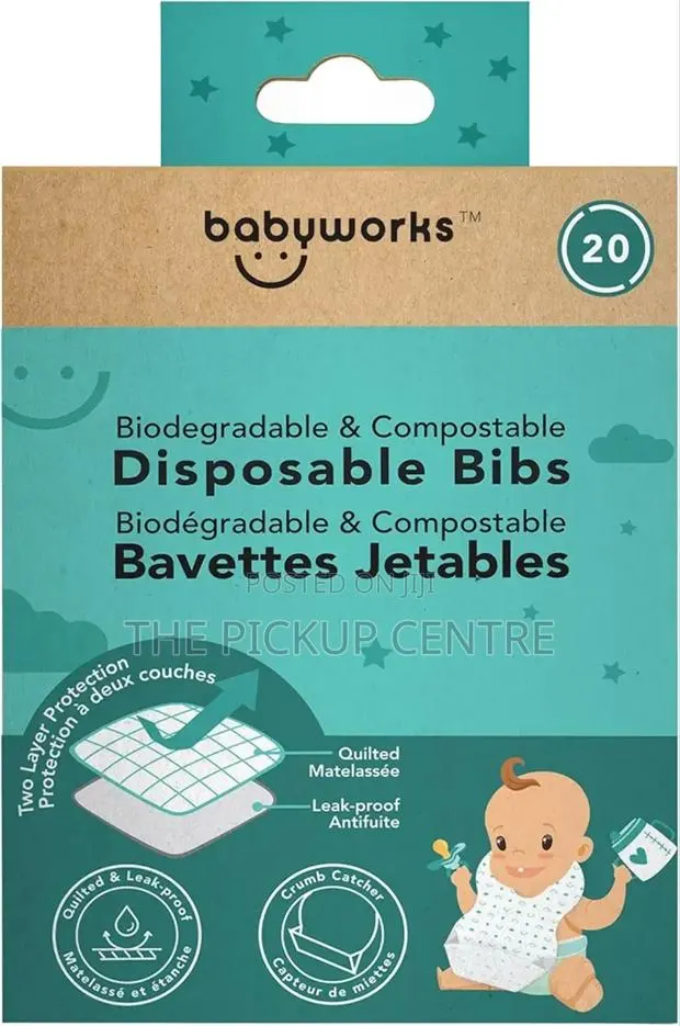 Baby Works Disposable Bibs (20 Count) · Photo 1
