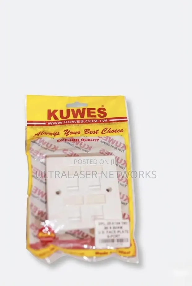Kuwes Cat.6 UTP 4 in 1 Faceplate · Photo 1