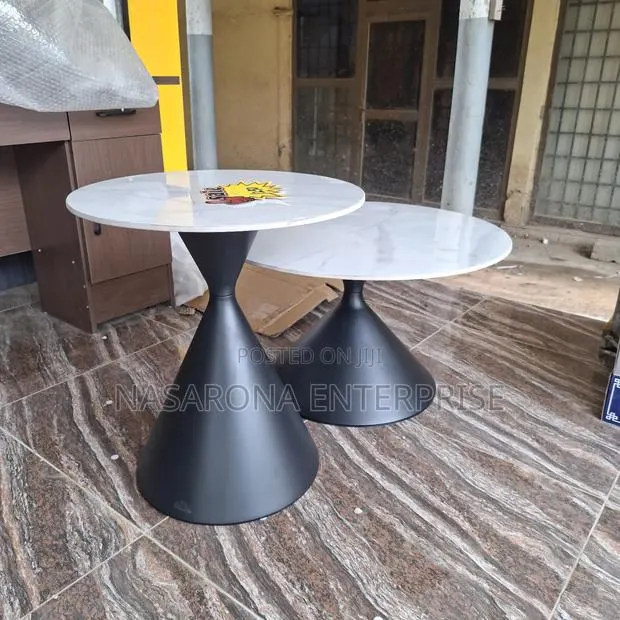 Double Marble Center Table F001b · Photo 1