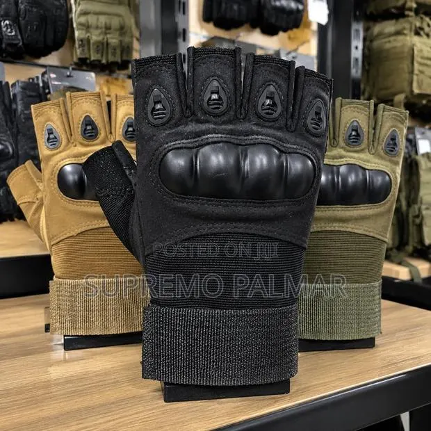 Gym Gloves – Fingerless Knuckle Protection · Photo 1