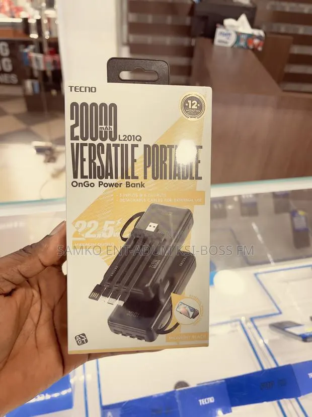 Tecno 20000 Mah L201q Power Bank · Photo 1
