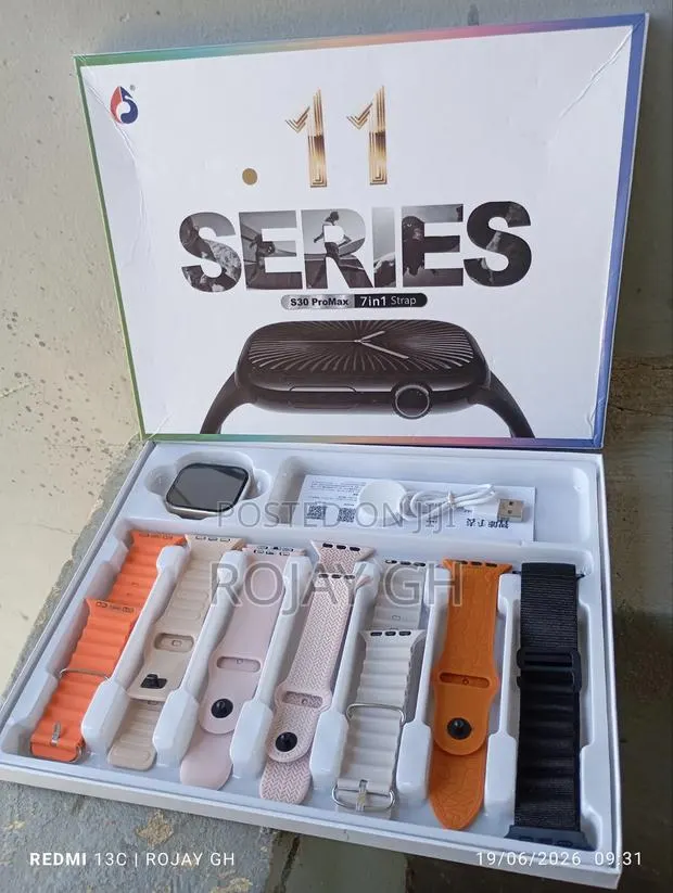 Series 11 Ultra S30 Pro Max Smartwatch | 7-in-1 Combo - Gold · Photo 1