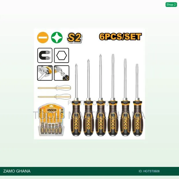 6 PCS Gothrough Screwdriver - Hgtst0608 · Photo 1