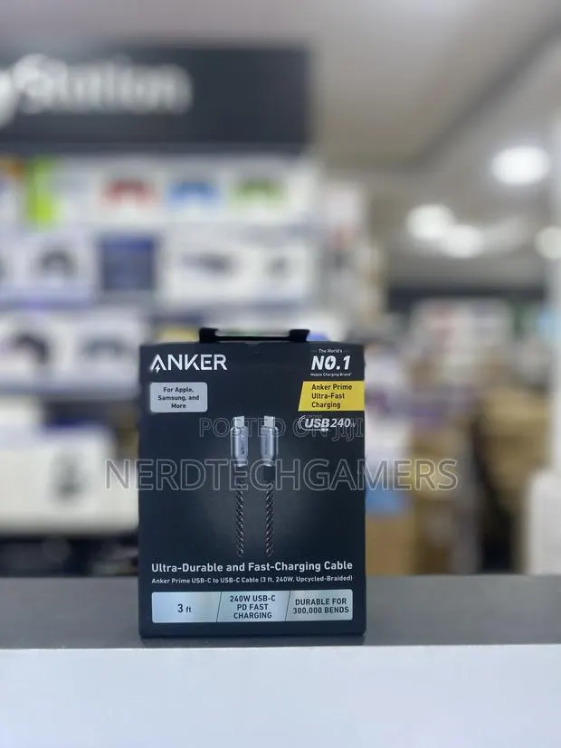 Anker USB-C to USB-C 240w Cable 3ft · Photo 1