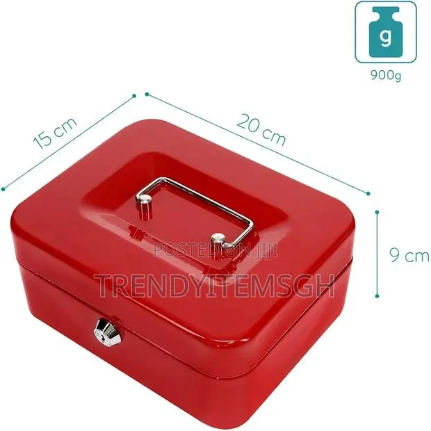 Portable Cash Box / Money Storage Box – Lockable Metal Cash Safe · Photo 4