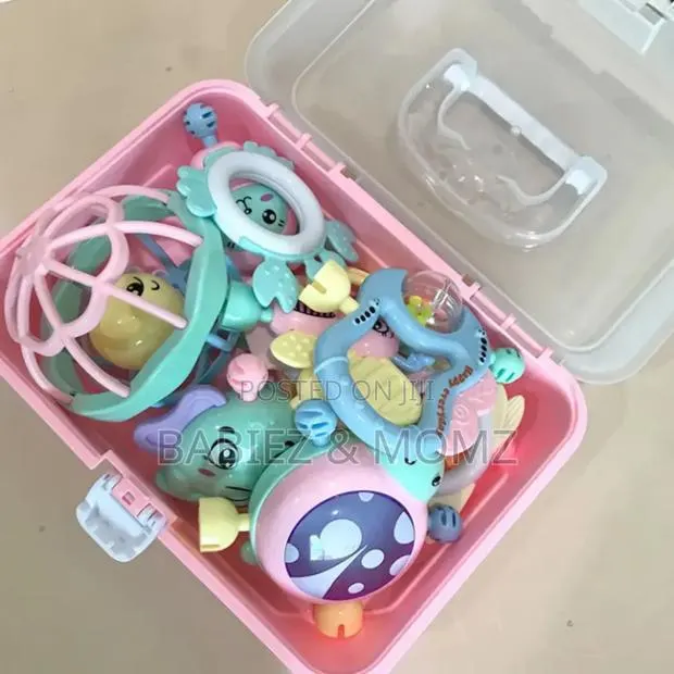 Baby Rattle Teething Toy Set With Storage Box (11pcs) · Photo 1