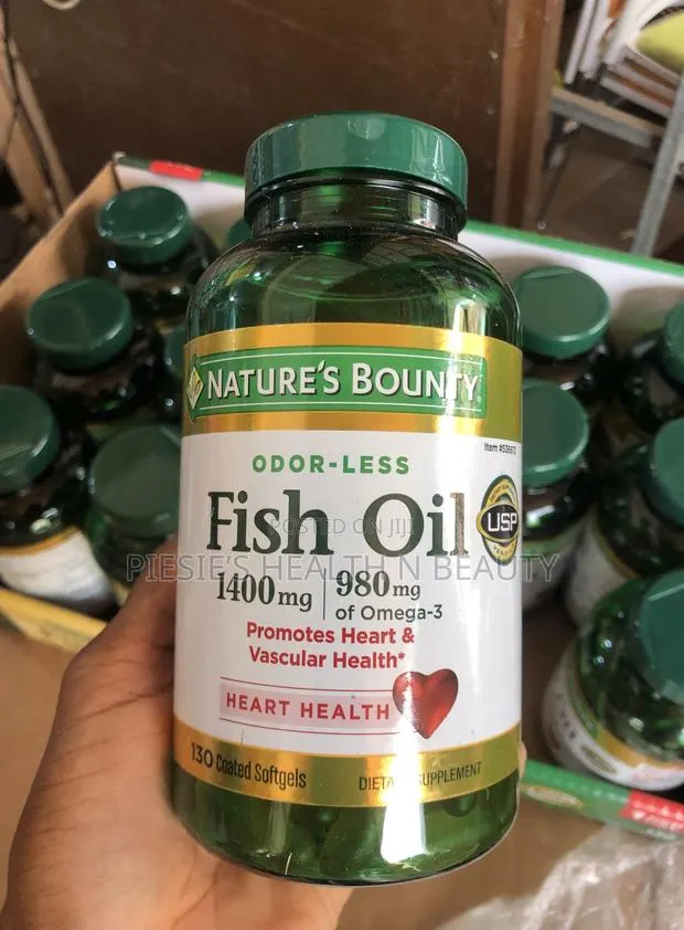 Nature's Bounty Fish Oil 1400 Mg, 130 Coated Softgels · Photo 1