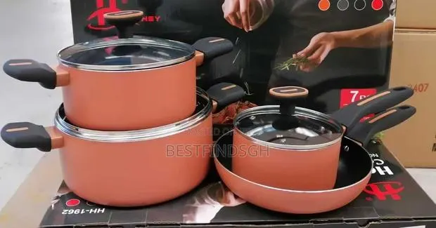 7 Piece Non-Stick Cookware Set(Honhey) · Photo 1