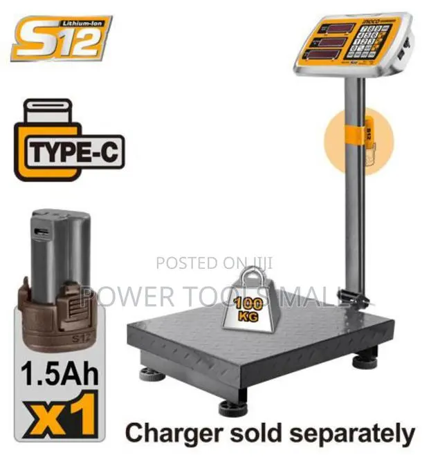 Cordless Scale 100kg Ingco · Photo 1