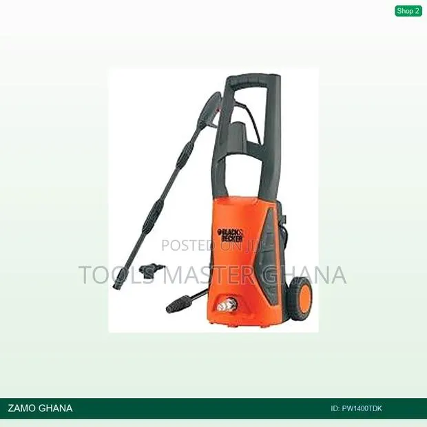 Black Decker Car Wash Mach 110 Bar - Pw1400tdk · Photo 1