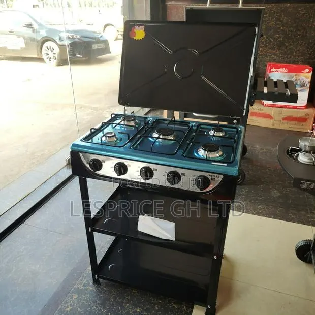Topmost Top Quality 5 Burner Gas Stove With Shelf From Decakila · Photo 1