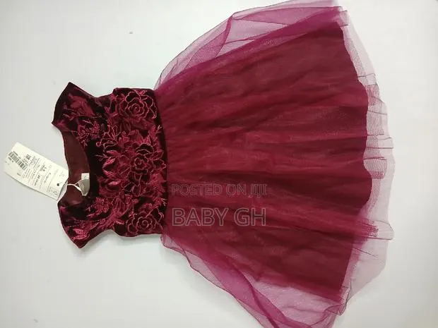Moonsoon Wine Tutu Dress With a Floral Bodice for Kids · Photo 1