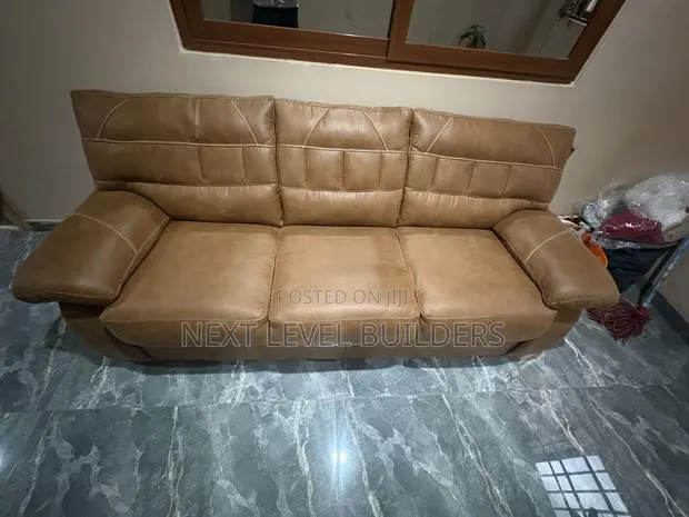 3-in-1 Pure Leather Sofa for Sale! · Photo 1