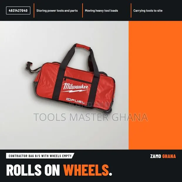Contractor Bag B/S With Wheels Empty - · Photo 1