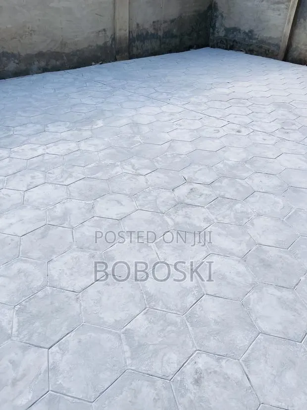 Hexagonal Stamped Concrete · Photo 1