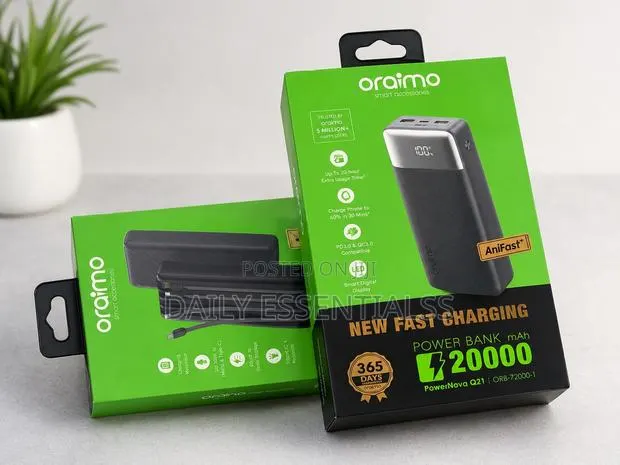 Oraimo Power Bank 20000mAh USB Fast Charger · Photo 1