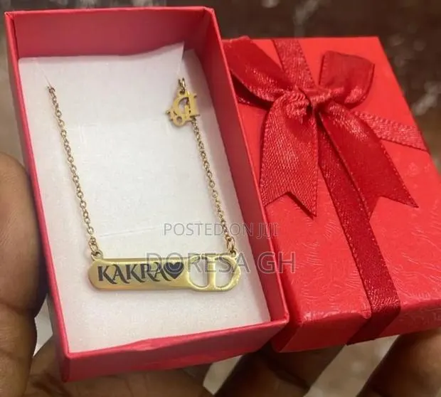 Stainless Steel Ladies Name Necklace – Personalized Gift in Ghana · Photo 1