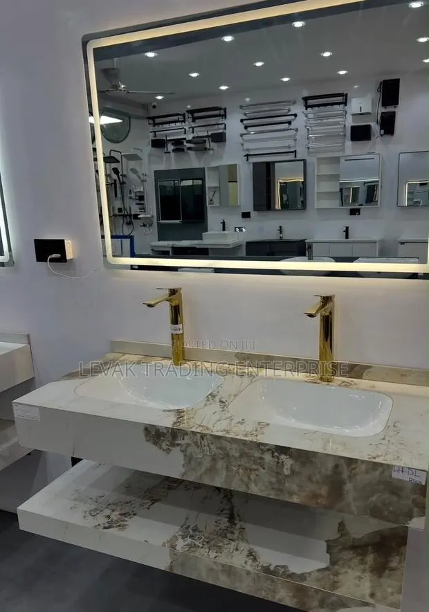 Cabinet Basin - Bathroom Cabinet, Wooden Basin · Photo 1