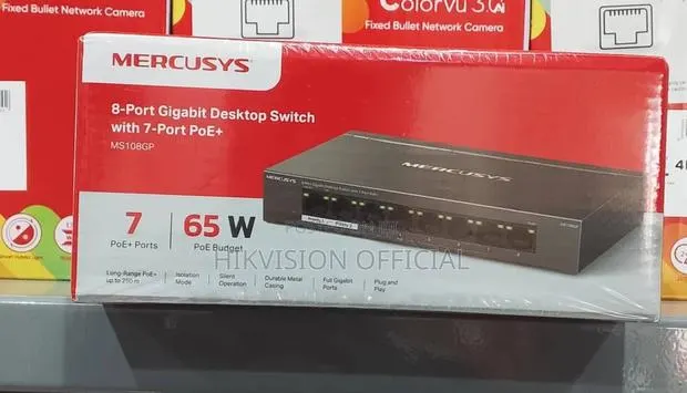 Ms108gp=Mercusys=8-Port Gigabit Desktop Switch With 7-Port Poe+ · Photo 1