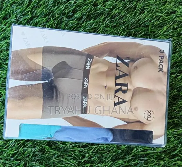 Buy Authentic 100% Cotton Boxer Shorts — Zara Gucci Dior |Tryahu Ghana · Photo 1