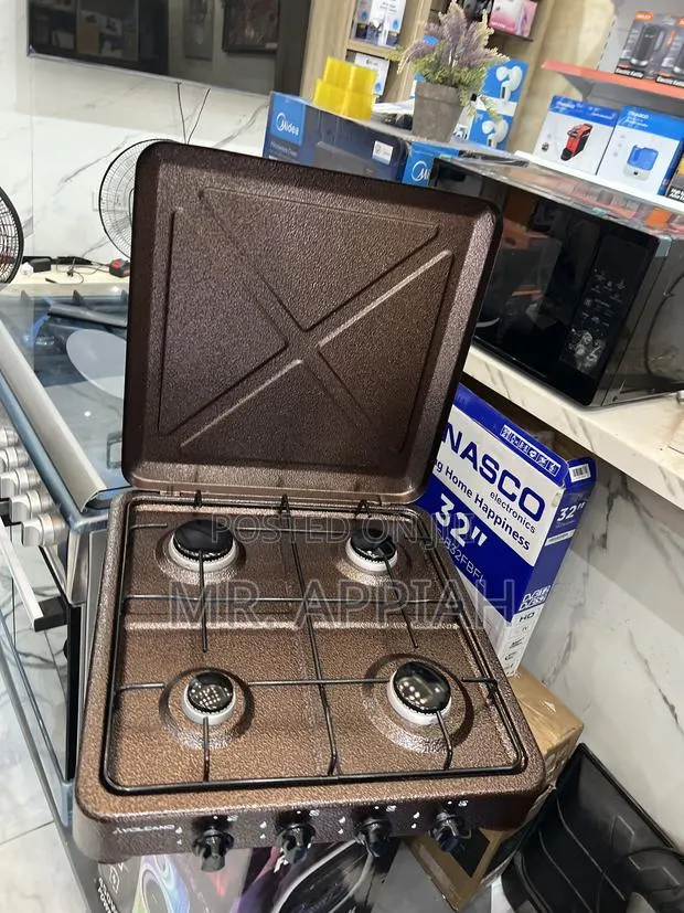 Sleek Volcano Table Top 4 Gas Burner(Brown) · Photo 1
