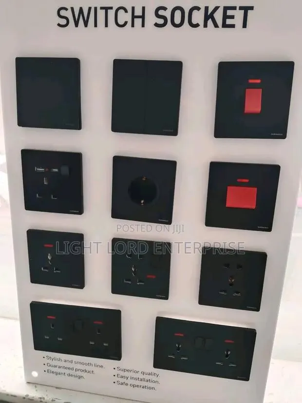 Superior Quality Black Socket and Switches · Photo 1