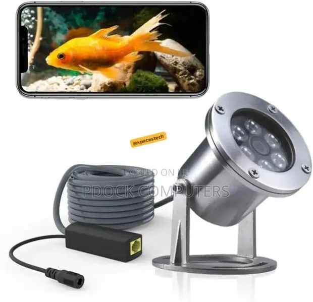 CCTV Underwater Stainless Steel IP68 5MP POE IP Pond Camera · Photo 1