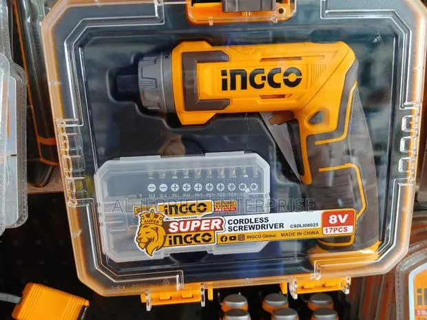 Ingco 8v Cordless Screwdriver 17pcs · Photo 1
