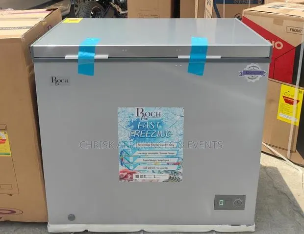 ROCH RCF-230 200L Chest Freezer – Silver/Grey | Fast Freezing · Photo 1