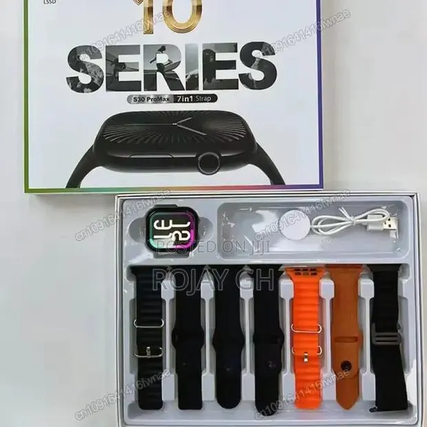 S30 Pro Max Series 10 Smartwatch | 7-in-1 Combo - Black · Photo 1