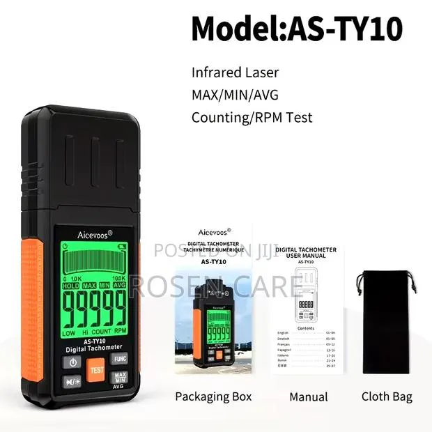Aicevoos as - Ty10 Digital Laser Infrared Tachometer · Photo 1