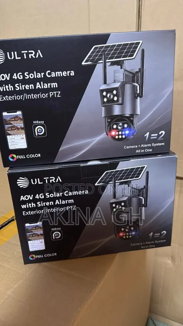 Ultra Solar 4G Sim Dual Lens Camera 2 Way Audio Full Color Siren · Photo 1