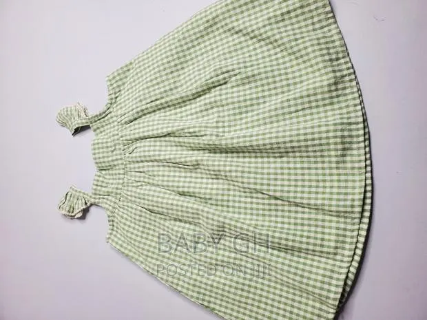 George Baby Girls Green and White Dress · Photo 1