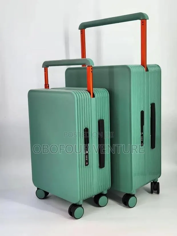 Engel- GREEN Zipless Luxury Designer Luggage 2 In1 Set GREEN · Photo 1
