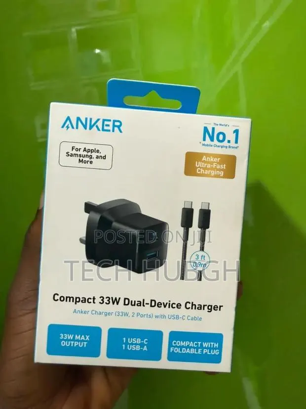 Anker No.1 Compact 33w Dual- Devicecharger 2port With USB-C Cable · Photo 1