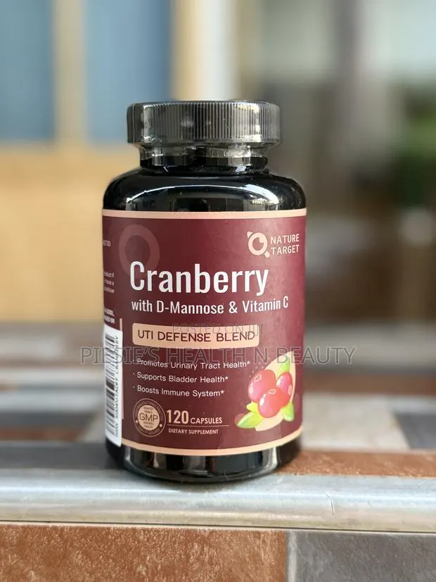 Nature Target Cranberry Pills With D-Mannose Vit C. Uti Health -120s · Photo 1