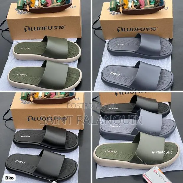 Unisex Palm Slides · Photo 1
