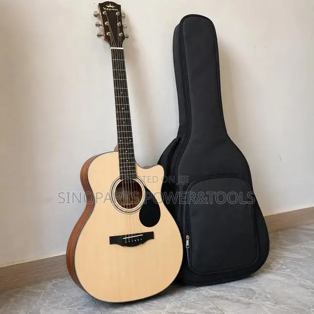 Kepma Full Size Acoustic Guitar Cutaway With Padded Gig Bag · Photo 1