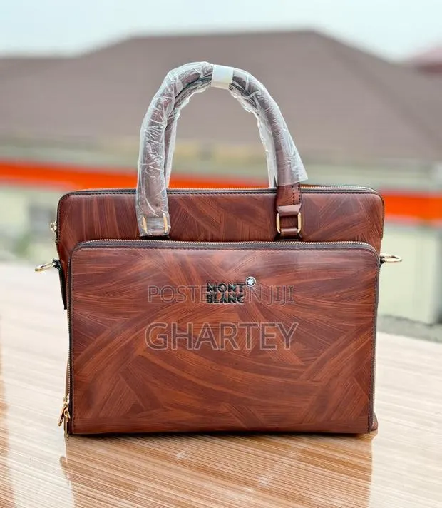 Men’S Leather Laptop Bags Briefcase - In Brown · Photo 1