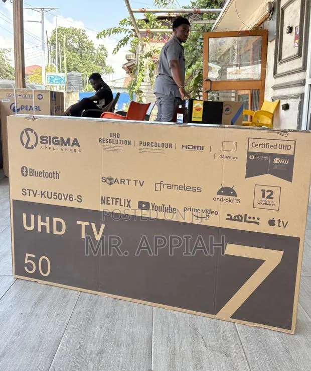 Purchase Sigma 50” Uhd Smart Android Digital Satellite Frameless Tv · Photo 1