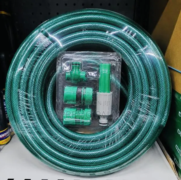 Flexible Braided Garden Hose Set - Nozzle + Connectors - Heavy Duty · Photo 1
