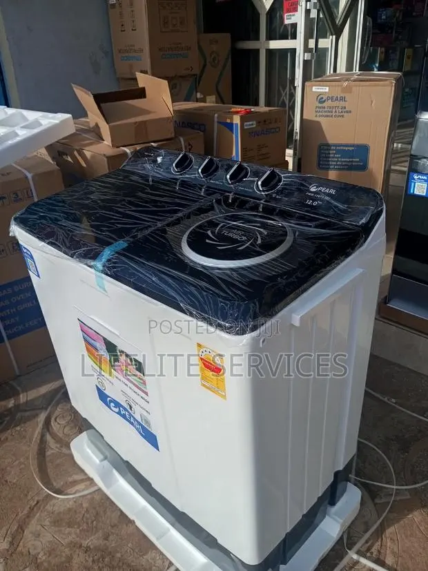 Pearl 12kg Heavy Duty Washing Machine – Powerful Family Size · Photo 1
