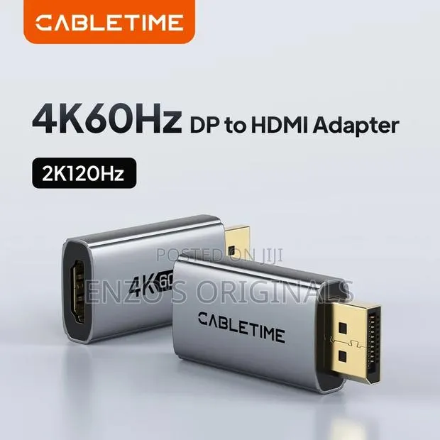 Display Port to HDMI Adapter UHD at 60hz Dp Adapter · Photo 1