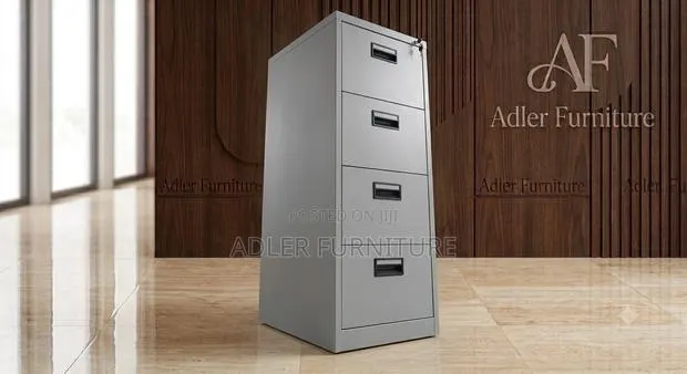 4-Drawer Vertical Steel Filing Cabinet · Photo 1