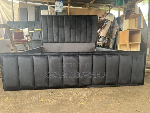 Black Double Bed Frame Available for Pick · Photo 1